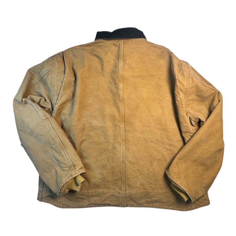 Carhartt C61 Sandstone Ridge Coat 2XL Brown Sherpa Lined 2004 Vintage - Picture 2 of 11